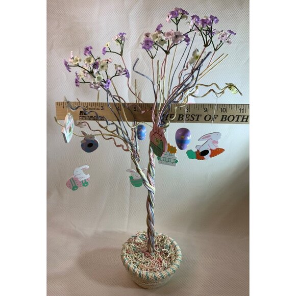 Easter-Themed Decorative Tree Multicolor Twisted Branches Flowers Ornaments 18" - Picture 13 of 15